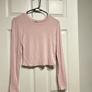 Garage Light Pink Long Sleeve Tee